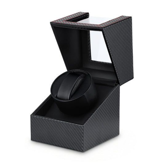 Embellir Fashion > Men's Fashion > Men's Accessories Embellir Watch Winder Box Automatic Single Quiet Carbon Fibre Black