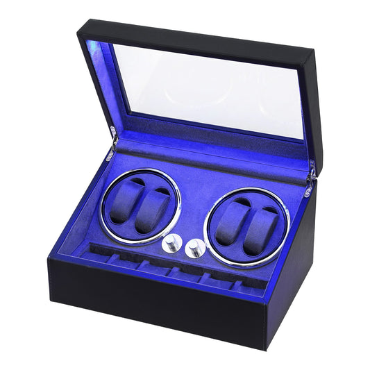Embellir Fashion > Men's Fashion > Men's Jewellery Embellir Watch Winder Automatic Double Watch Winder Box LED Black