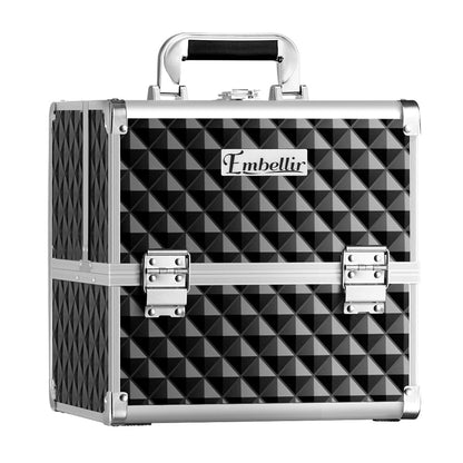 Embellir Health & Beauty > Cosmetic Storage > Cosmetic & Toiletry Bags Embellir Makeup Case Beauty Organiser Bag Travel Large Cosmetic Storage Portable
