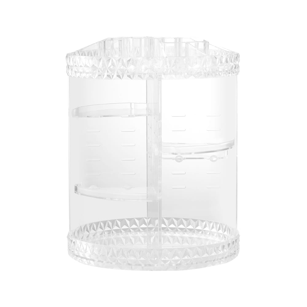 Embellir Health & Beauty > Cosmetic Storage > Makeup Organisation & Storage Embellir Makeup Case Acrylic Rotating Cosmetic Organizer Storage Display Holder