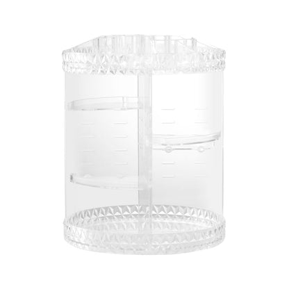 Embellir Health & Beauty > Cosmetic Storage > Makeup Organisation & Storage Embellir Makeup Case Acrylic Rotating Cosmetic Organizer Storage Display Holder