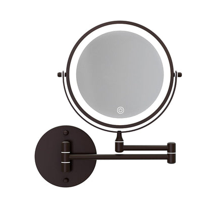 Embellir Health & Beauty > Makeup > Makeup Mirrors Embellir Extendable Makeup Mirror 10X Magnifying Double-Sided Bathroom Brown