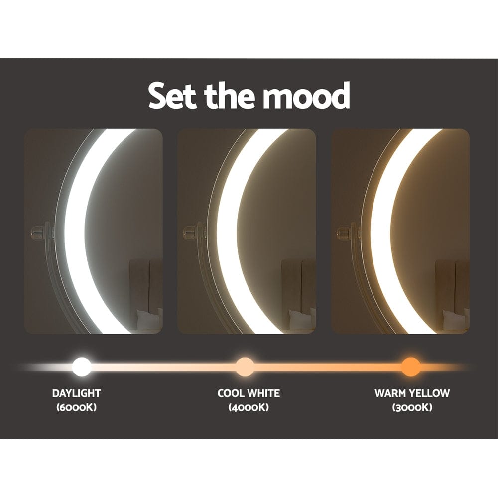 Embellir Health & Beauty > Makeup > Makeup Mirrors Embellir Extendable Makeup Mirror 10X Magnifying Double-Sided Bathroom Silver
