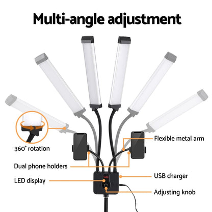 Embellir Health & Beauty > Makeup > Makeup Mirrors Embellir LED Beauty Light for Makeup Tattoo Eyelash Extensions Salon Spa Studio