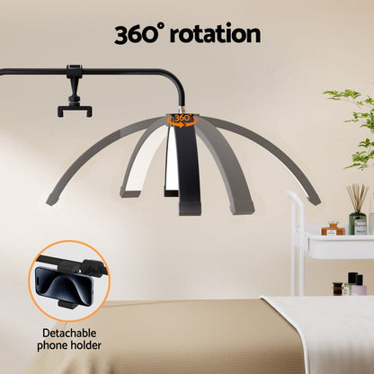 Embellir Health & Beauty > Makeup > Makeup Mirrors Embellir LED Beauty Light Half Moon Lamp Makeup Tattoo Eyelash Extensions Salon