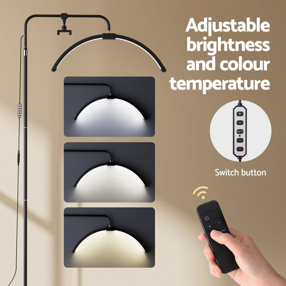 Embellir Health & Beauty > Makeup > Makeup Mirrors Embellir LED Beauty Light Half Moon Lamp Makeup Tattoo Eyelash Extensions Salon