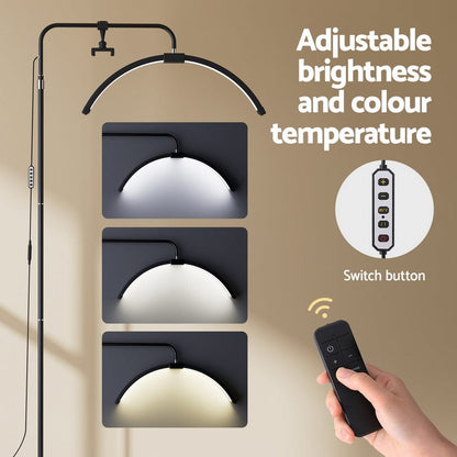 Embellir Health & Beauty > Makeup > Makeup Mirrors Embellir LED Beauty Light Half Moon Lamp Makeup Tattoo Eyelash Extensions Salon