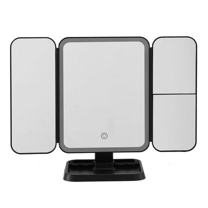 Embellir Health & Beauty > Makeup > Makeup Mirrors Embellir LED Makeup Mirror Tri-fold Lighted Vanity Mirrors 1X2X3X Magnifications
