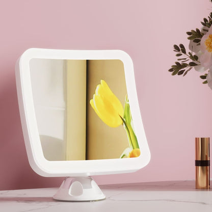 Embellir Health & Beauty > Makeup > Makeup Mirrors Embellir Makeup Mirror 10X Magnification LED Light Adjustable Rotation Cordless Suction Cup