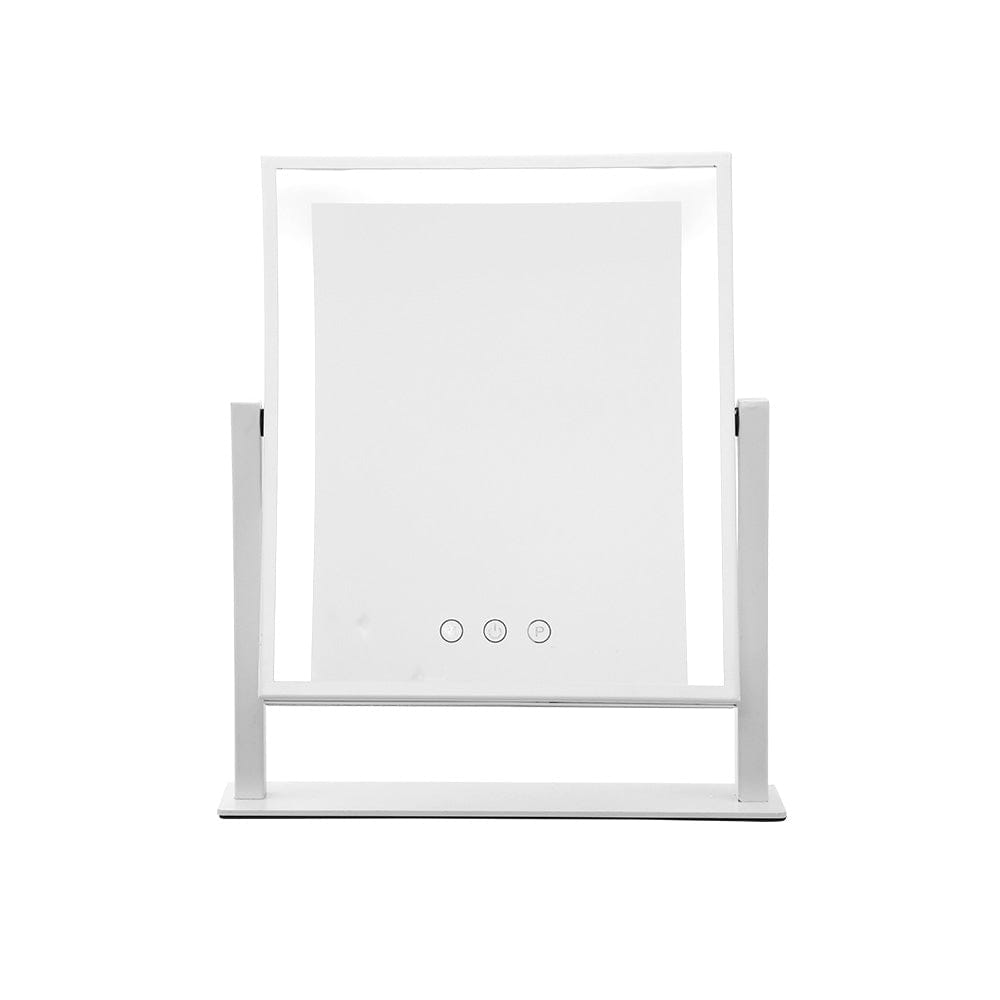 Embellir Health & Beauty > Makeup > Makeup Mirrors Embellir Makeup Mirror 30x40cm Hollywood Vanity with LED Light Rotation White