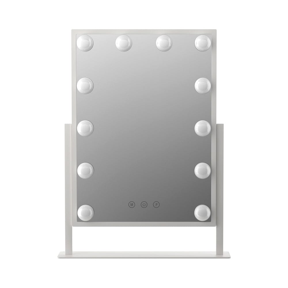 Embellir Health & Beauty > Makeup > Makeup Mirrors Embellir Makeup Mirror 30x41cm Hollywood Vanity with LED Light Rotation Tabletop