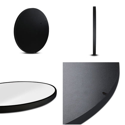 Embellir Health & Beauty > Makeup > Makeup Mirrors Embellir Wall Mirror Makeup 50cm Home Decor Framed Mirrors Bathroom Round Black