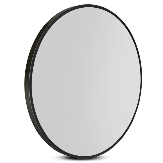 Embellir Health & Beauty > Makeup > Makeup Mirrors Embellir Wall Mirror Makeup 50cm Home Decor Framed Mirrors Bathroom Round Black