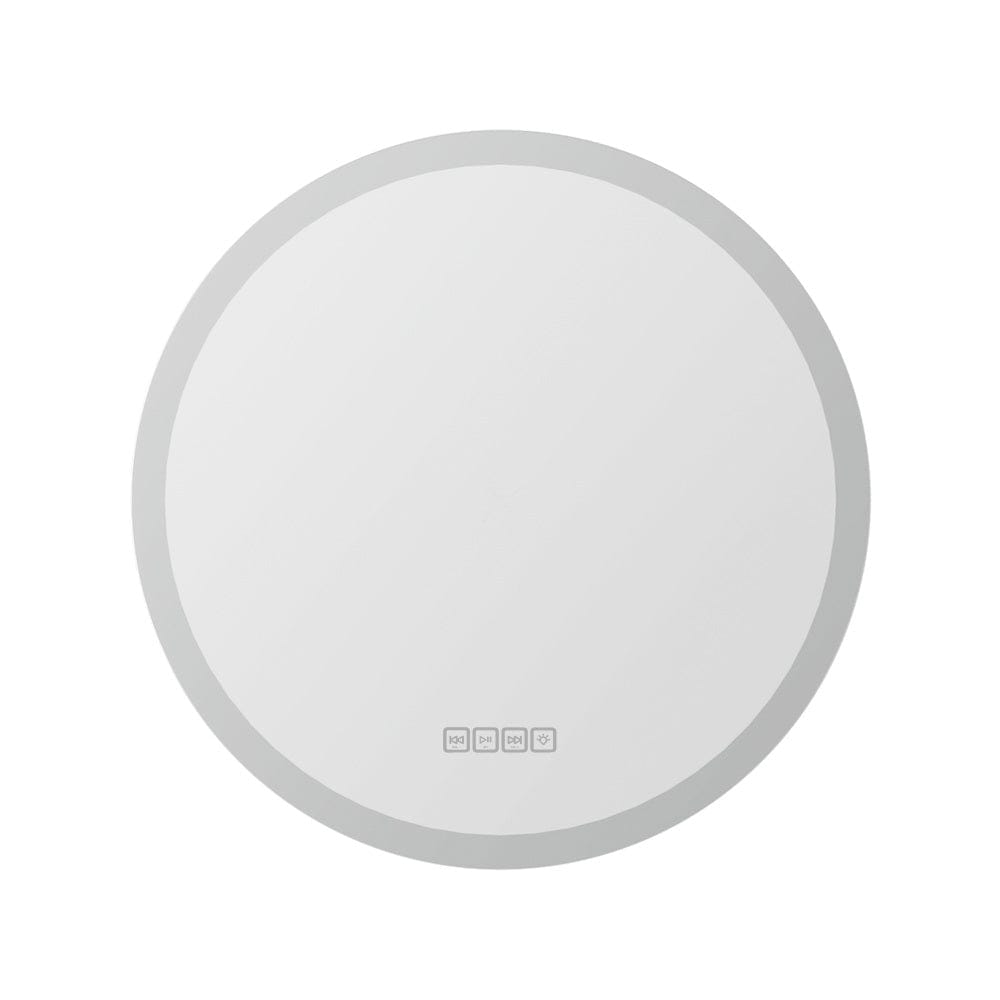 Embellir Home & Garden > Decor > Mirrors Embellir Bluetooth LED Wall Mirror With Light 60CM Bathroom Decor Round Mirrors