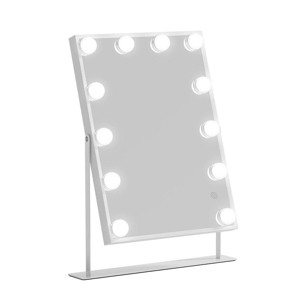 Embellir Home & Garden > Decor > Mirrors Embellir Bluetooth Makeup Mirror 30x40cm Hollywood Vanity with LED Light White