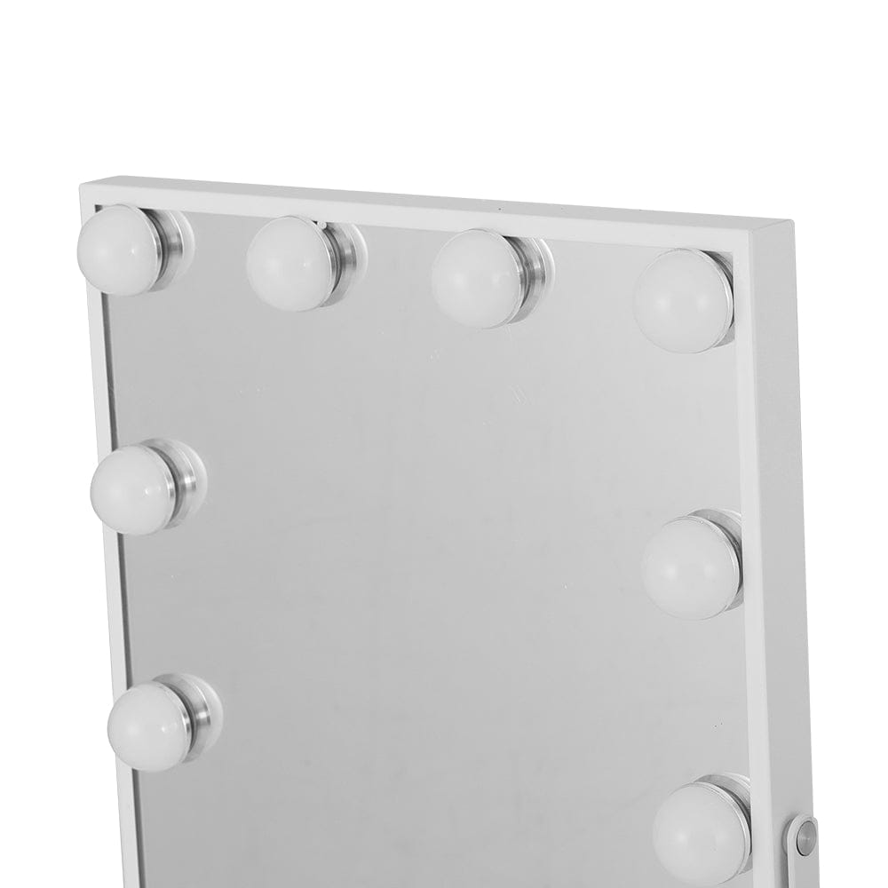 Embellir Home & Garden > Decor > Mirrors Embellir Bluetooth Makeup Mirror 30x40cm Hollywood Vanity with LED Light White