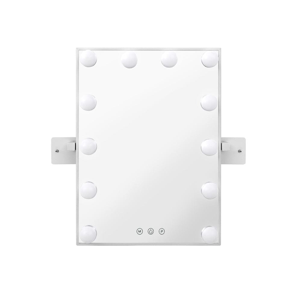 Embellir Home & Garden > Decor > Mirrors Embellir Hollywood Wall mirror Makeup Mirror With Light Vanity 12 LED Bulbs