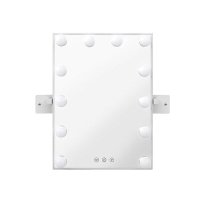 Embellir Home & Garden > Decor > Mirrors Embellir Hollywood Wall mirror Makeup Mirror With Light Vanity 12 LED Bulbs