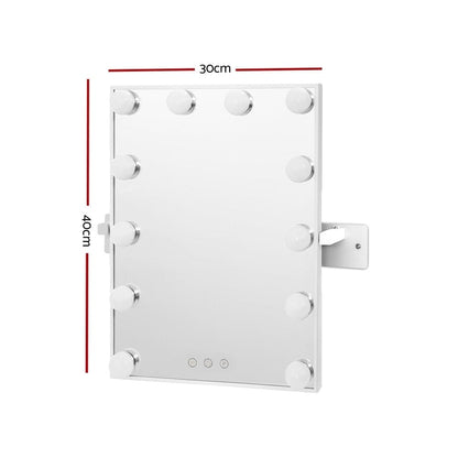Embellir Home & Garden > Decor > Mirrors Embellir Hollywood Wall mirror Makeup Mirror With Light Vanity 12 LED Bulbs