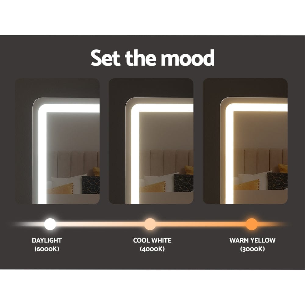 Embellir Home & Garden > Decor > Mirrors Embellir Makeup Mirror 40x50cm Hollywood Vanity with LED Light Strip Rotation