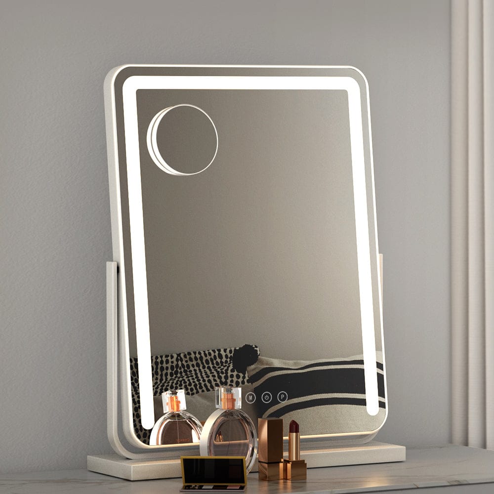Embellir Home & Garden > Decor > Mirrors Embellir Makeup Mirror 40x50cm Hollywood Vanity with LED Light Strip Rotation