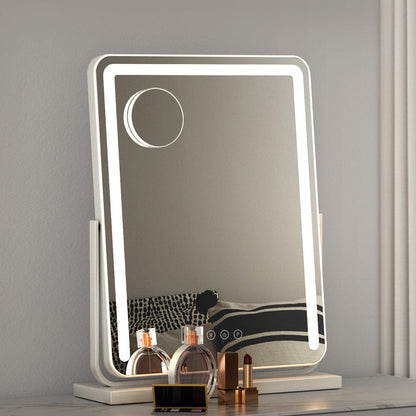 Embellir Home & Garden > Decor > Mirrors Embellir Makeup Mirror 40x50cm Hollywood Vanity with LED Light Strip Rotation
