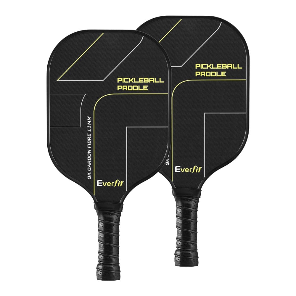 Everfit Baby & Kids > Baby & Kid's Toys > Outdoor Play Equipment Everfit 2PCS Pickleball Paddles Set Outdoor Pickle Balls Rackets with Cover Bag Training