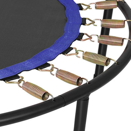 Everfit Baby & Kids > Baby & Kid's Toys > Outdoor Play Equipment Everfit 48inch Round Fitness Trampoline Rebounder Adjustable Handrail Blue
