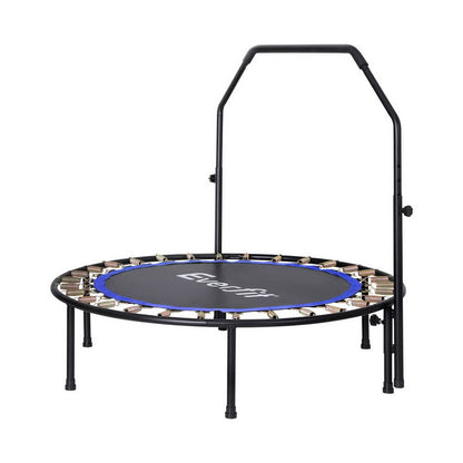 Everfit Baby & Kids > Baby & Kid's Toys > Outdoor Play Equipment Everfit 48inch Round Fitness Trampoline Rebounder Adjustable Handrail Blue