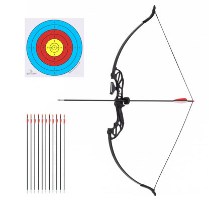 Everfit Baby & Kids > Baby & Kid's Toys > Outdoor Play Equipment Everfit 55lbs Bow Arrow Set Recurve Takedown Archery Hunting for Beginner Red