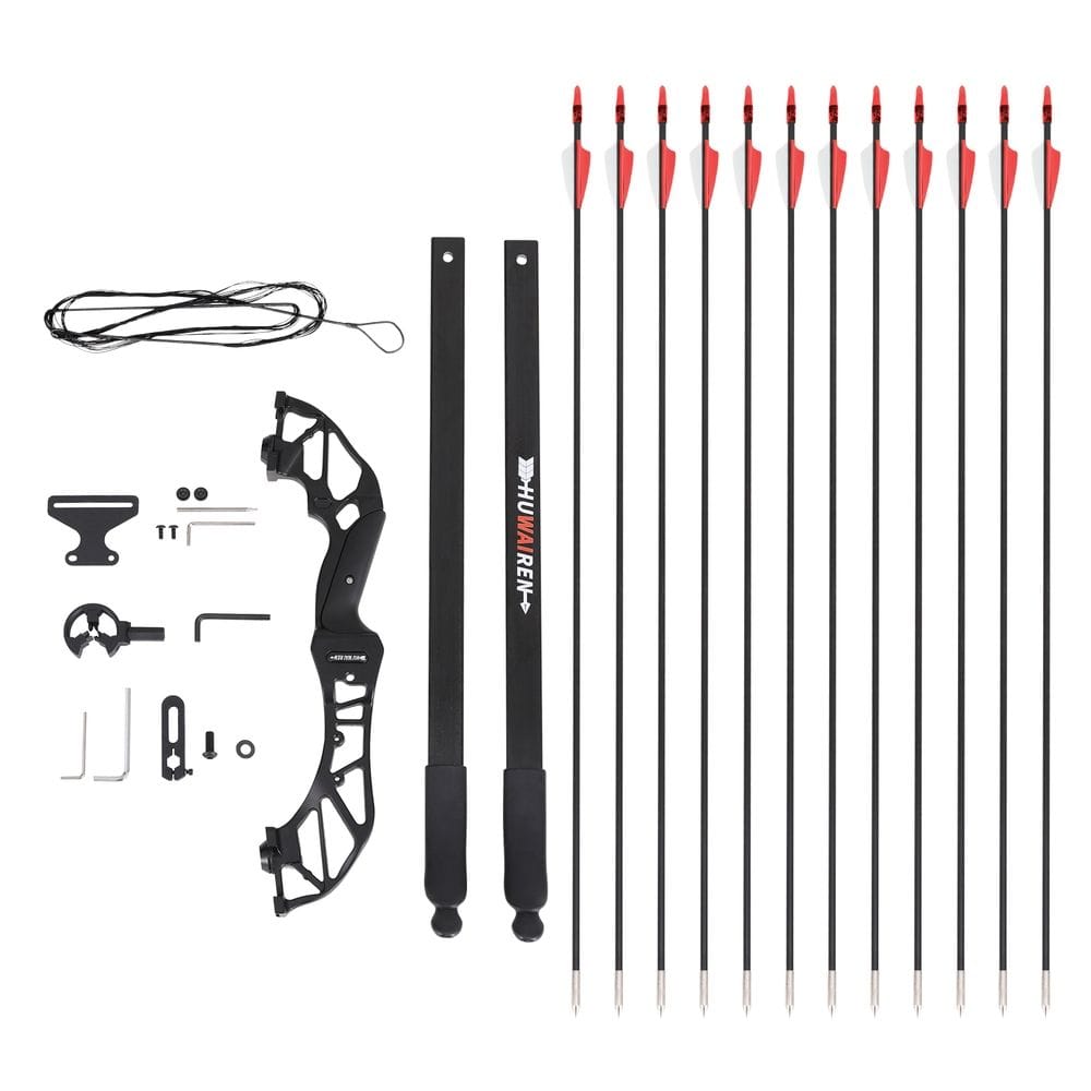 Everfit Baby & Kids > Baby & Kid's Toys > Outdoor Play Equipment Everfit 55lbs Bow Arrow Set Recurve Takedown Archery Hunting for Beginner Red