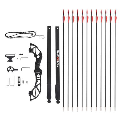 Everfit Baby & Kids > Baby & Kid's Toys > Outdoor Play Equipment Everfit 55lbs Bow Arrow Set Recurve Takedown Archery Hunting for Beginner Red