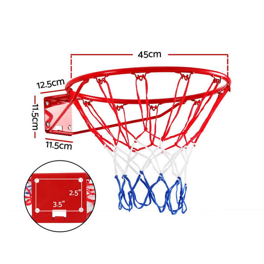 Everfit Baby & Kids > Baby & Kid's Toys > Outdoor Play Equipment Everfit Basketball Ring Hoop Rim Goal Net 45CM