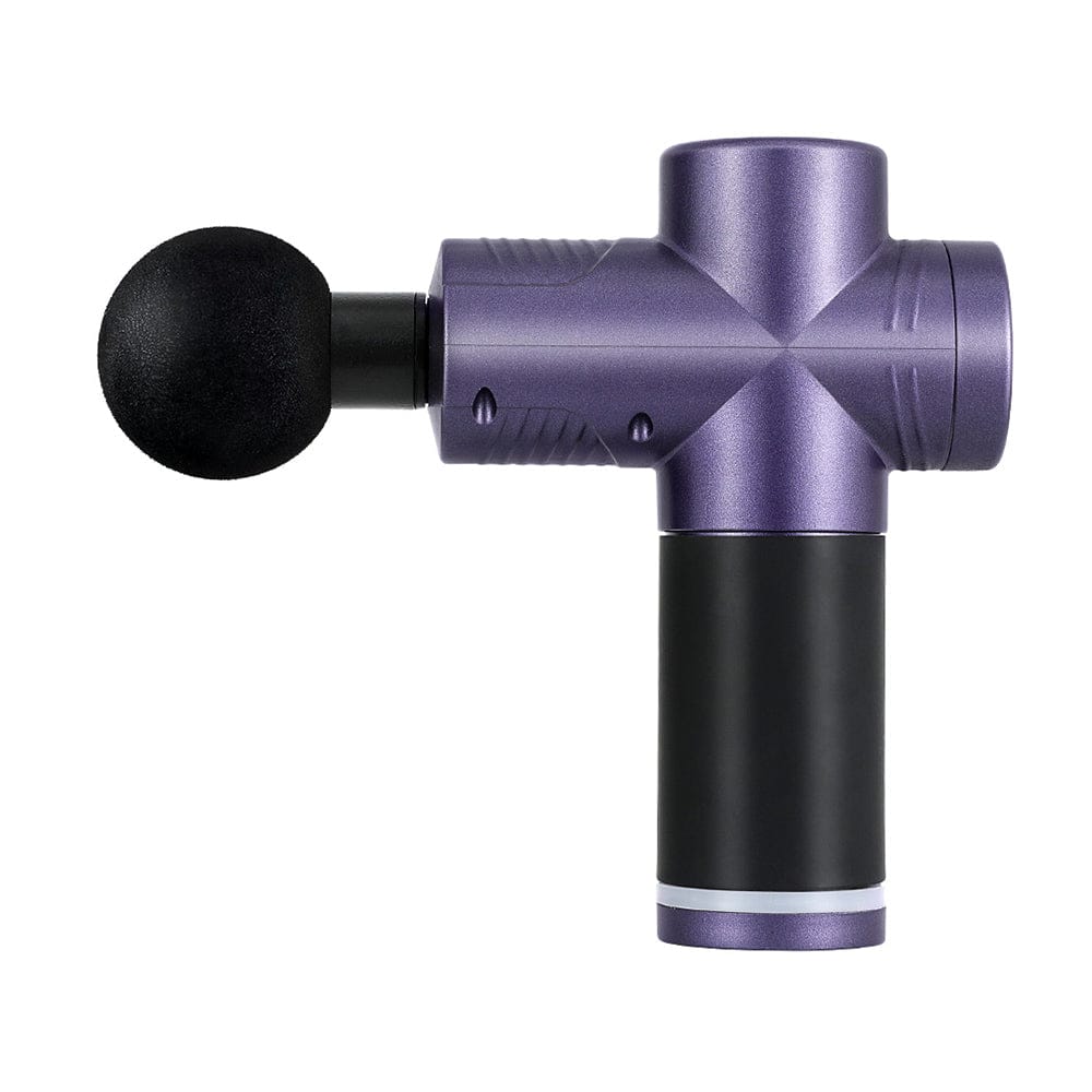 Everfit Health & Beauty > Massage & Relaxation > Massagers Everfit 30 Speed Massage Gun 4 Heads Vibration Muscle Massager Chargeable Purple