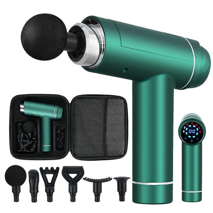 Everfit Health & Beauty > Massage & Relaxation > Massagers Everfit Massage Gun 30 Speed 6 Heads Vibration Muscle Massager Chargeable Green