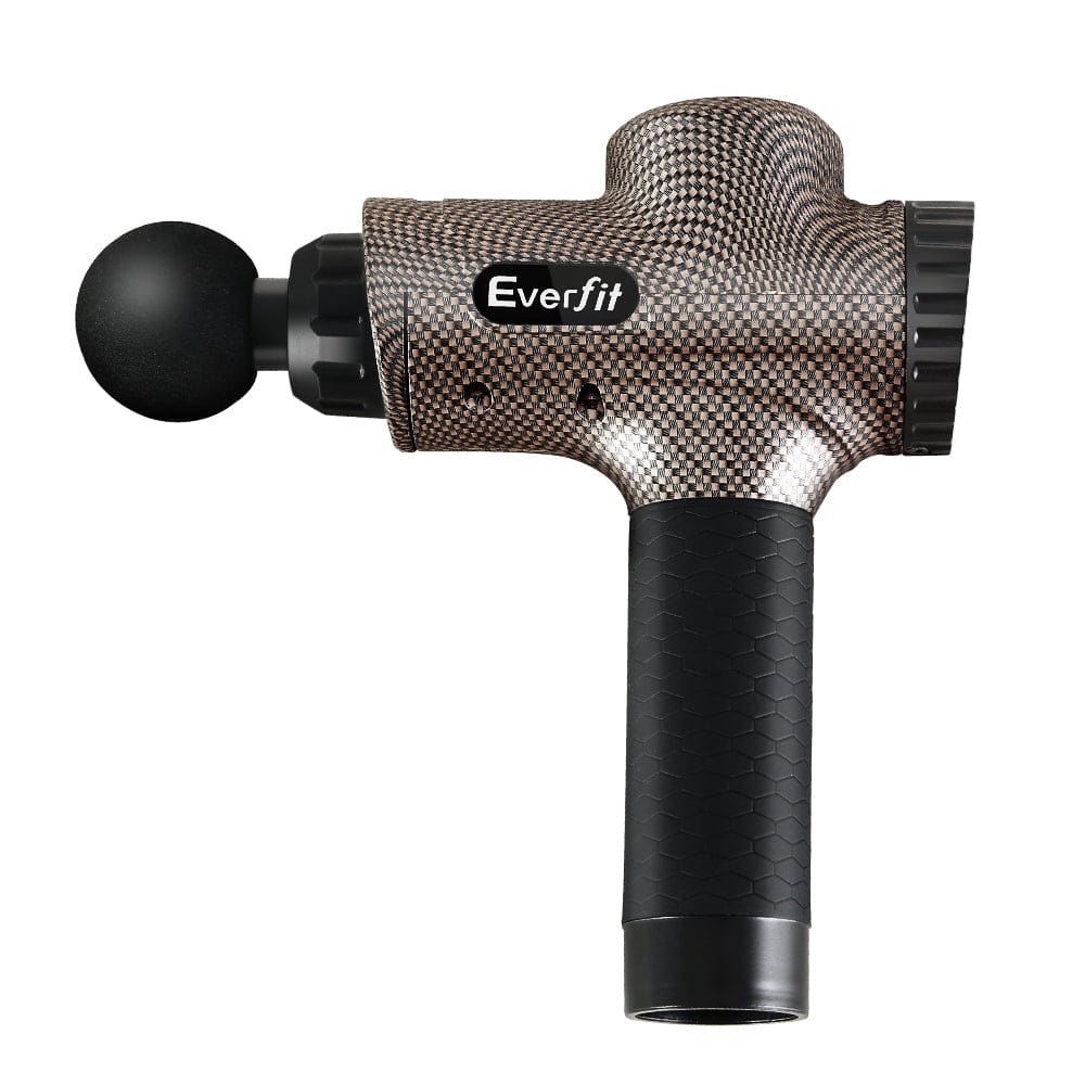Everfit Health & Beauty > Massage & Relaxation > Massagers Everfit Massage Gun 6 Heads Massager Electric LCD Vibration Relief Percussion