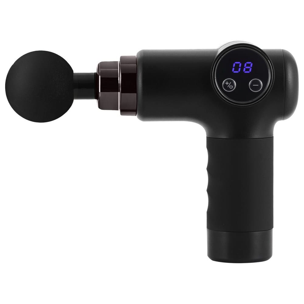Everfit Health & Beauty > Massage & Relaxation > Massagers Everfit Massage Gun 8 Speed 4 Heads Vibration Muscle Massager Chargeable Black