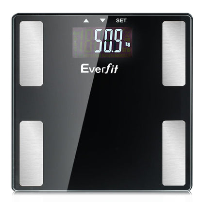 Everfit Home & Garden > Scales > Bathroom Scales Everfit Body Fat Bathroom Scale Weighing BMI Monitor Gym 180KG