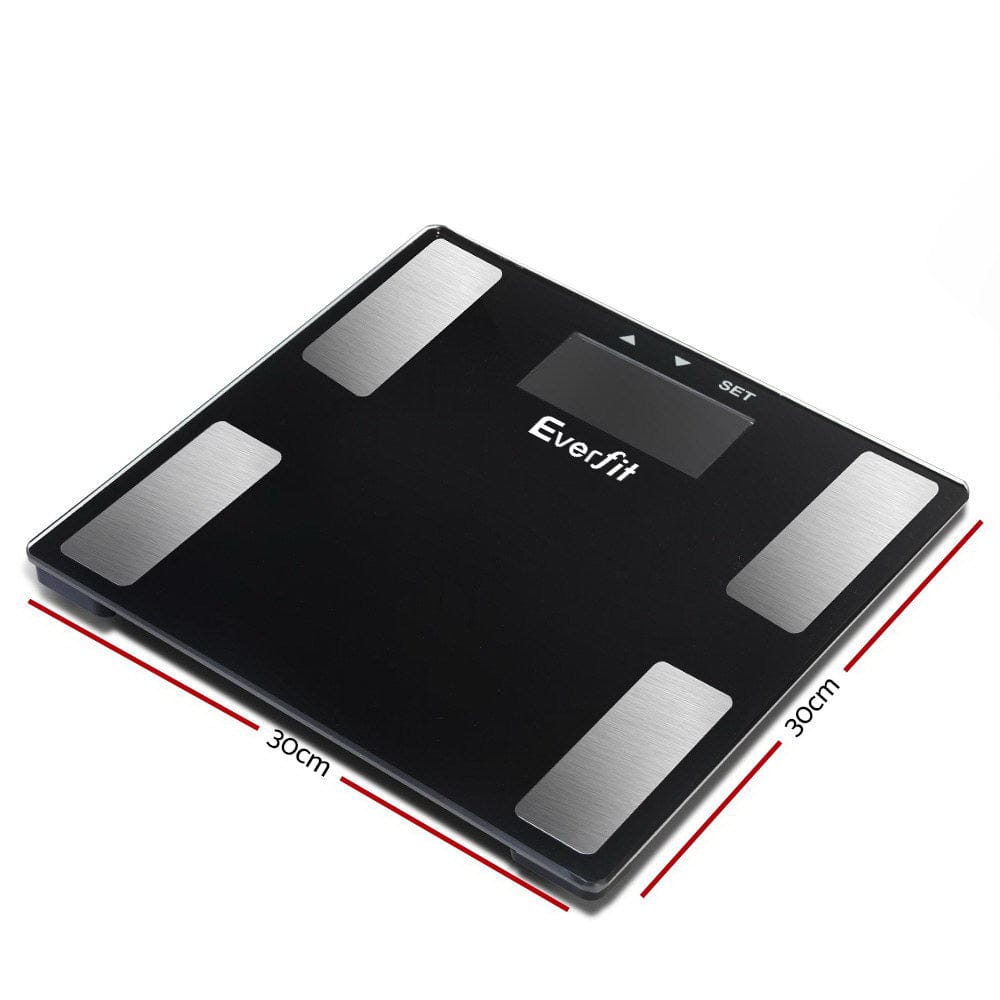 Everfit Home & Garden > Scales > Bathroom Scales Everfit Body Fat Bathroom Scale Weighing BMI Monitor Gym 180KG