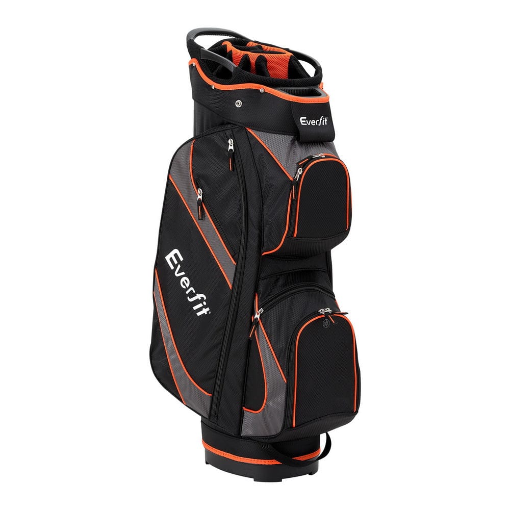 Everfit Home & Garden > Travel > Duffel Bags Everfit 14 Ways Dividers Golf Bag Stand Insulated Carry Bag Zippered Rain Cover