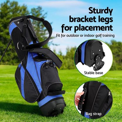 Everfit Home & Garden > Travel > Duffel Bags Everfit 6 Way Dividers Golf Bag Stand Insulated Carry Bag Zippered Rain Cover