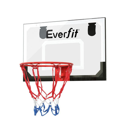 Everfit Sports & Fitness > Ball Sports > Basketball & Basketball Accessories Everfit 23" Mini Basketball Hoop Backboard Door Wall Mounted Sports Kids Black