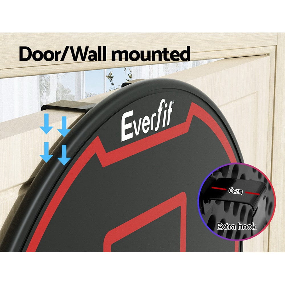 Everfit Sports & Fitness > Ball Sports > Basketball & Basketball Accessories Everfit 38" Basketball Hoop Backboard Door Wall Mounted Ring Net Sports Kids