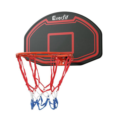 Everfit Sports & Fitness > Ball Sports > Basketball & Basketball Accessories Everfit 38" Basketball Hoop Backboard Door Wall Mounted Ring Net Sports Kids