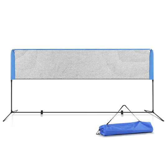 Everfit Sports & Fitness > Ball Sports > Basketball & Basketball Accessories Everfit 4m Badminton Tennis Net Portable Volleyball Kit Adjustable Height