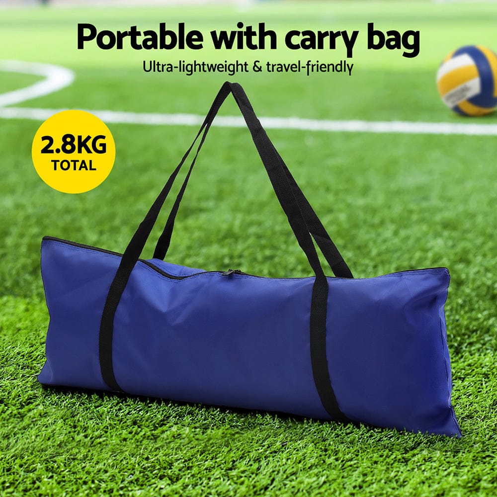 Everfit Sports & Fitness > Ball Sports > Basketball & Basketball Accessories Everfit 6M Portable Volleyball Net Set Adjustable Height Multi-Sport Net with Ball and Bag