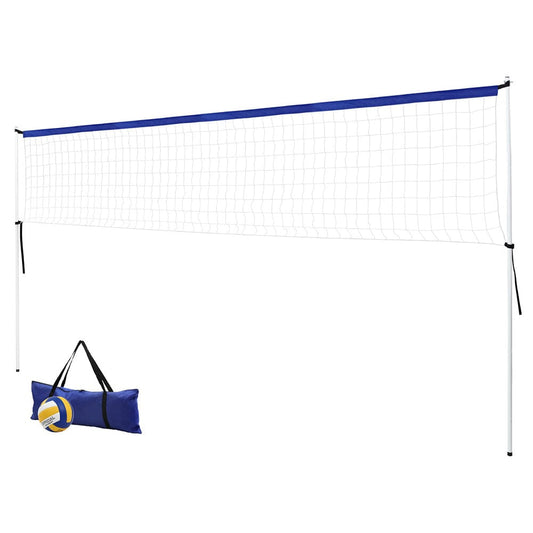 Everfit Sports & Fitness > Ball Sports > Basketball & Basketball Accessories Everfit 6M Portable Volleyball Net Set Adjustable Height Multi-Sport Net with Ball and Bag