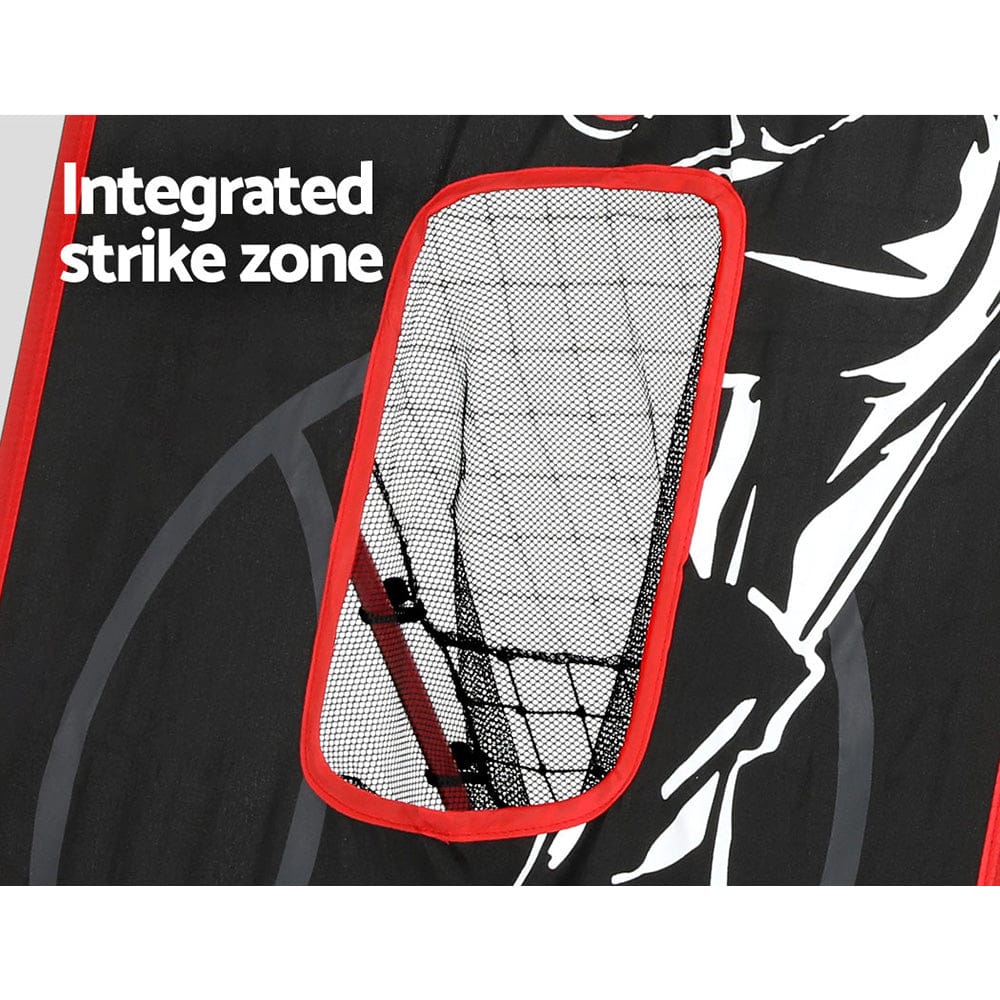 Everfit Sports & Fitness > Ball Sports > Basketball & Basketball Accessories Everfit Baseball Net Rebound Pitching Kit Target Hitter 2 in 1 Training Aid