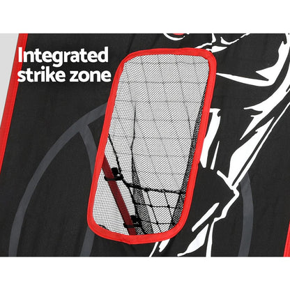 Everfit Sports & Fitness > Ball Sports > Basketball & Basketball Accessories Everfit Baseball Net Rebound Pitching Kit Target Hitter 2 in 1 Training Aid