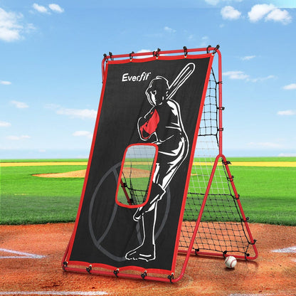 Everfit Sports & Fitness > Ball Sports > Basketball & Basketball Accessories Everfit Baseball Net Rebound Pitching Kit Target Hitter 2 in 1 Training Aid